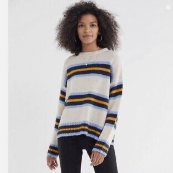 Urban Outfitters Sweater Women's M
Bobby Boyfriend Striped Crewneck Knit
Chunky - Picture 2 of 4